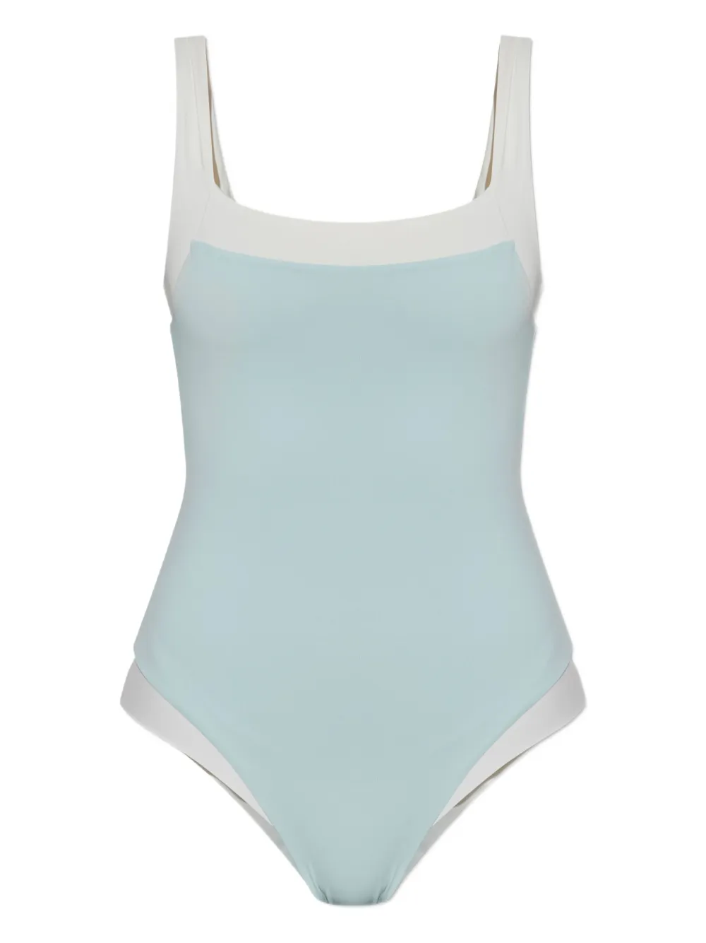 Marysia square-neck swimsuit Blauw