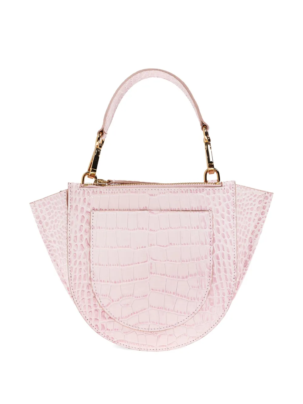 Wandler mini Hortensia crocodile-effect tote bag Roze
