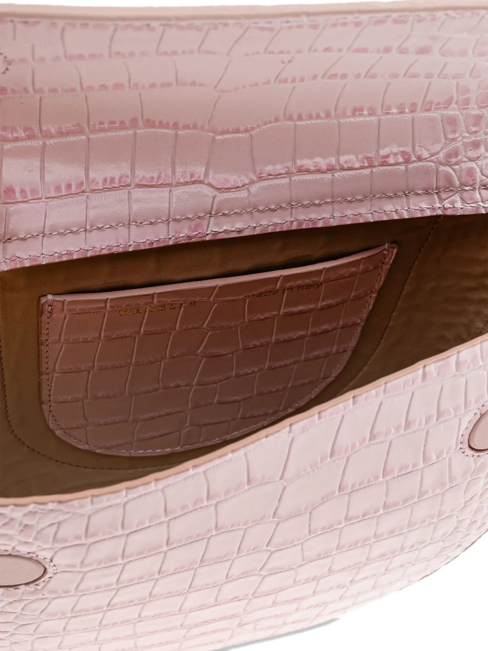 Wandler mini Hortensia crocodile-effect tote bag Roze