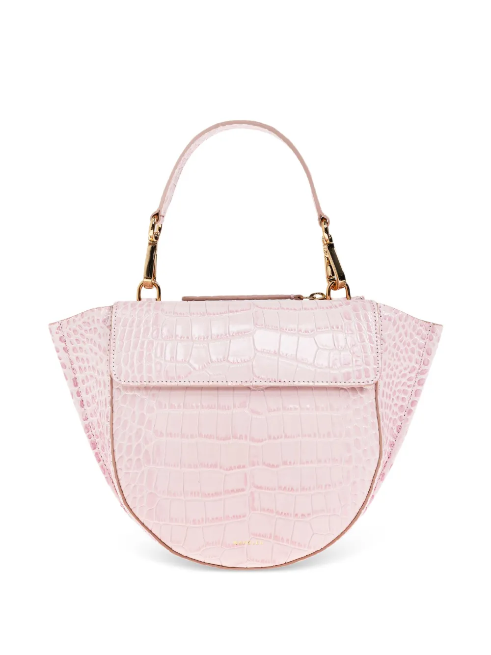 Wandler mini Hortensia crocodile-effect tote bag Roze