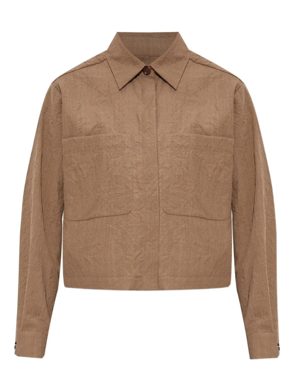Max Mara Camicia con tasca in rilievo - Marrone