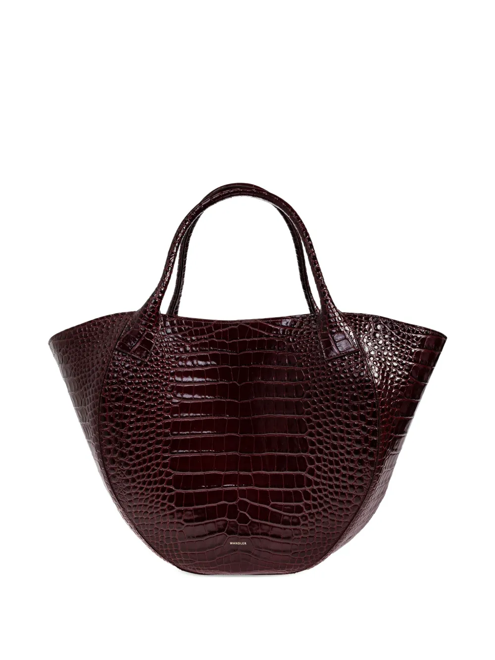 Wandler Mia crocodile-effect tote bag Rood