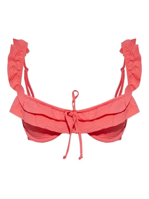Marysia ruffled-trim bikini top
