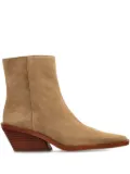Michael Michael Kors 65mm pointed-toe suede ankle boots - Brown