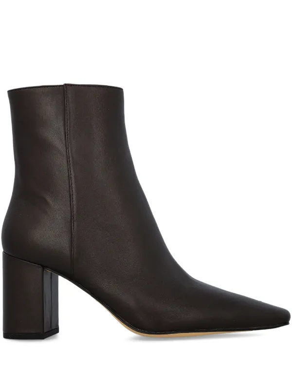 Michael Michael Kors 75mm Elise Leather Boots Black FARFETCH