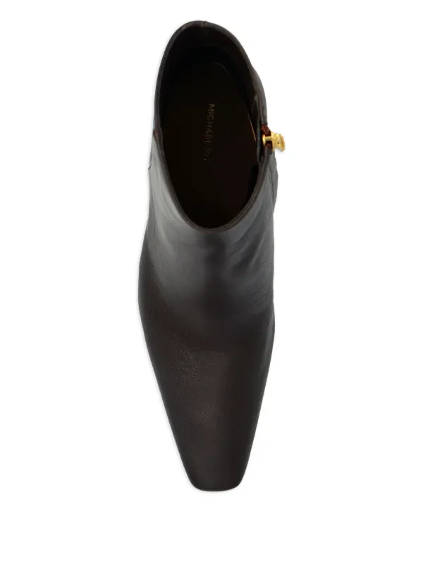 Michael Michael Kors 75mm Elise Leather Boots | Black | FARFETCH ID