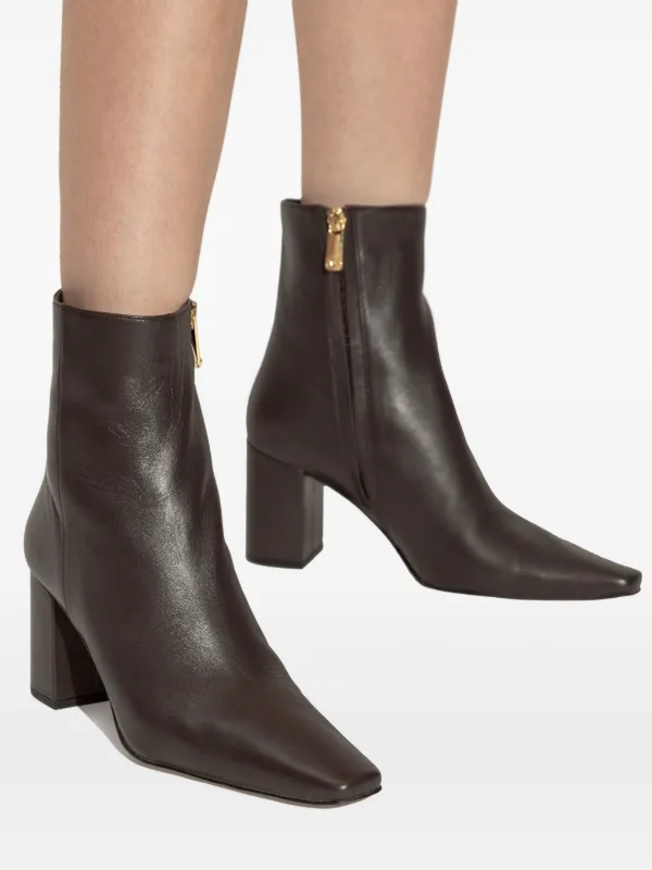 Michael Michael Kors 75mm Elise Leather Boots | Black | FARFETCH ID