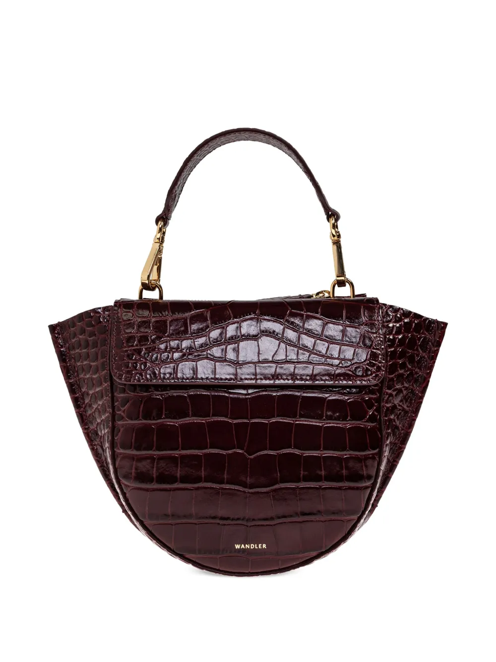 Wandler crocodile-embossed tote bag Rood