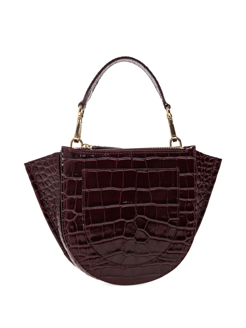 Wandler crocodile-embossed tote bag Rood