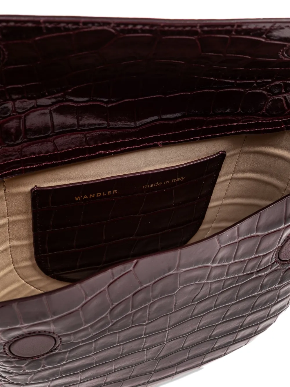 Wandler crocodile-embossed tote bag Rood
