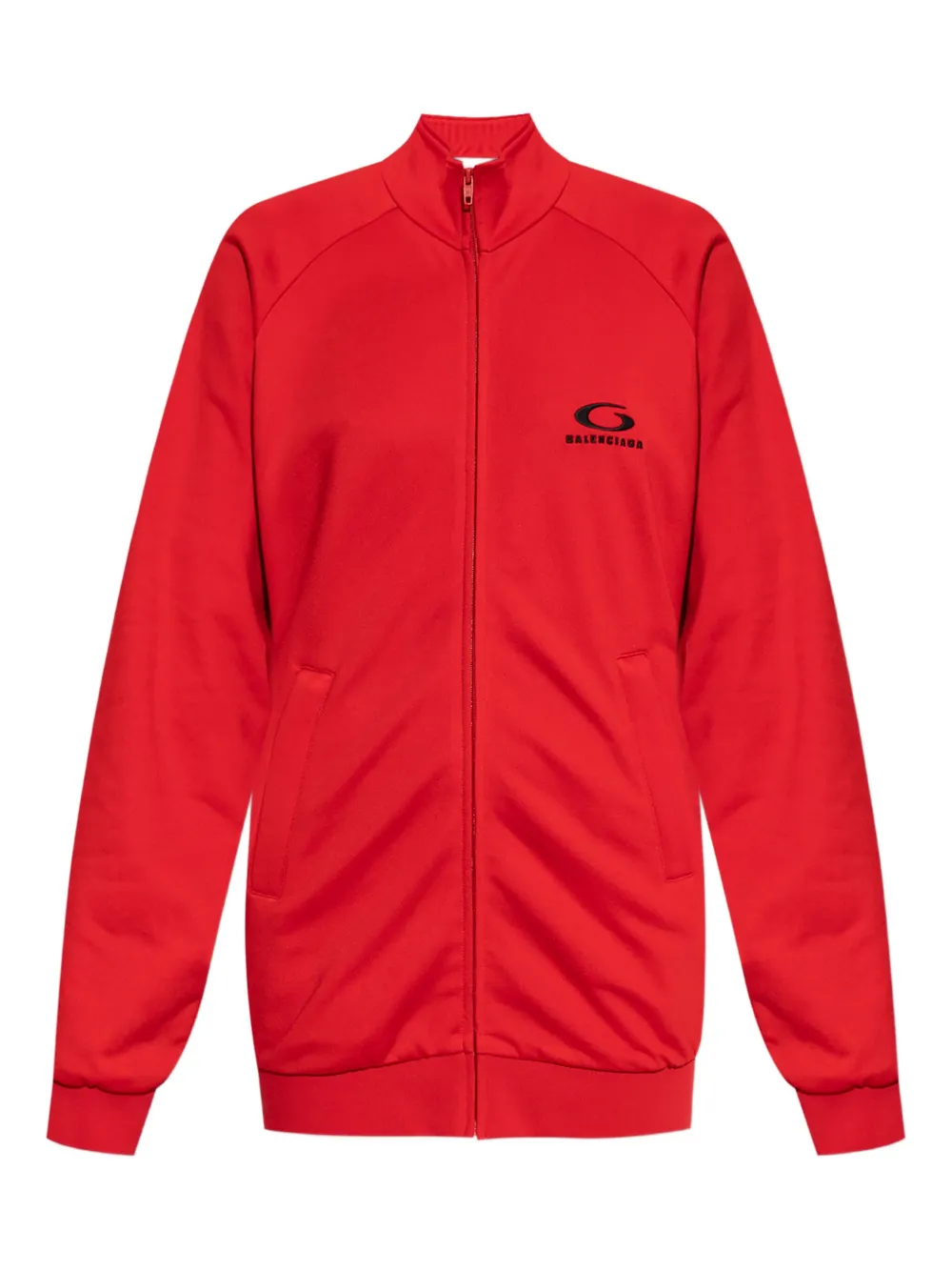 Balenciaga Mini-jurk met logodetail en rits Rood