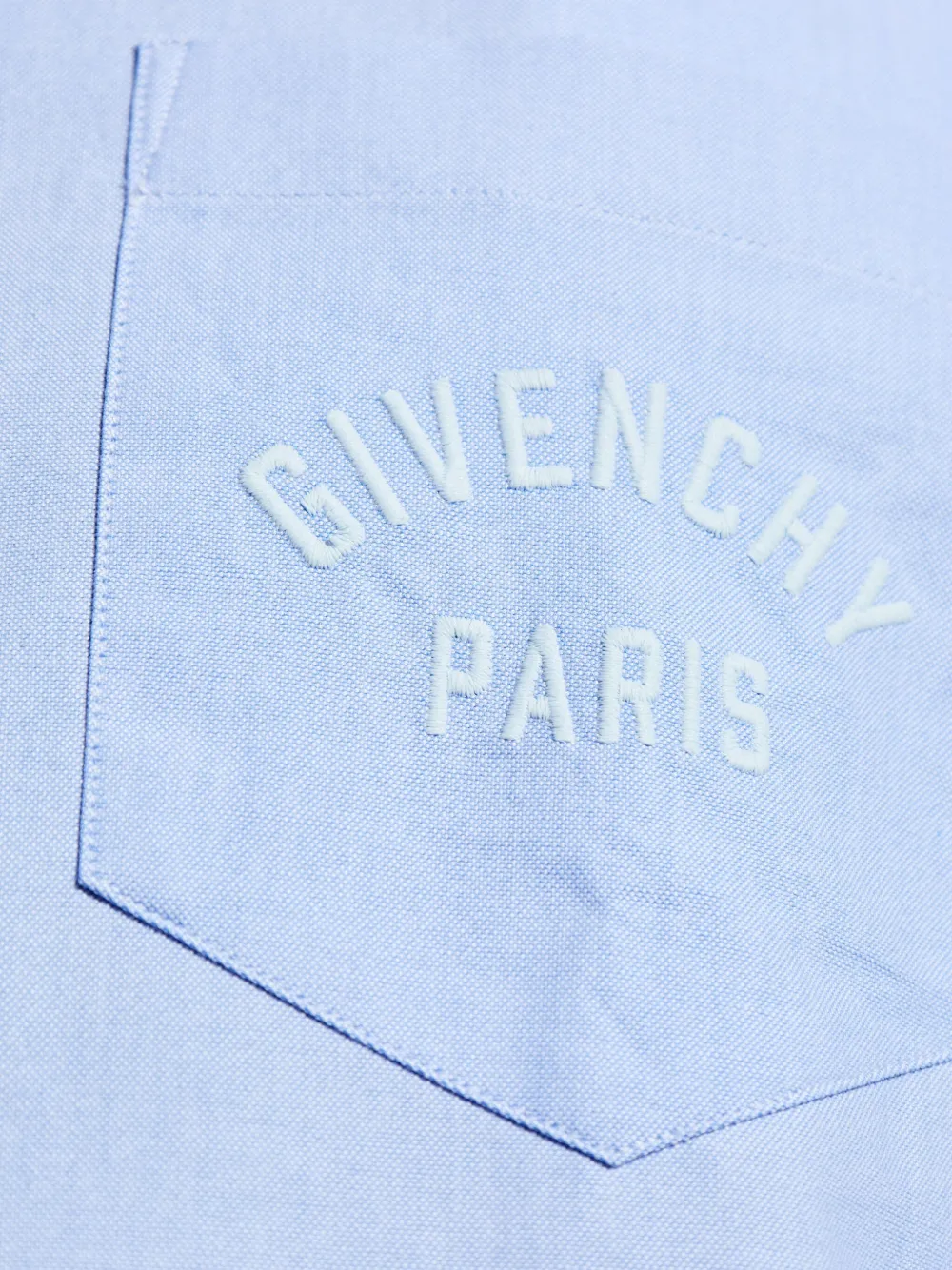 Givenchy logo-embroidered shirt Blauw