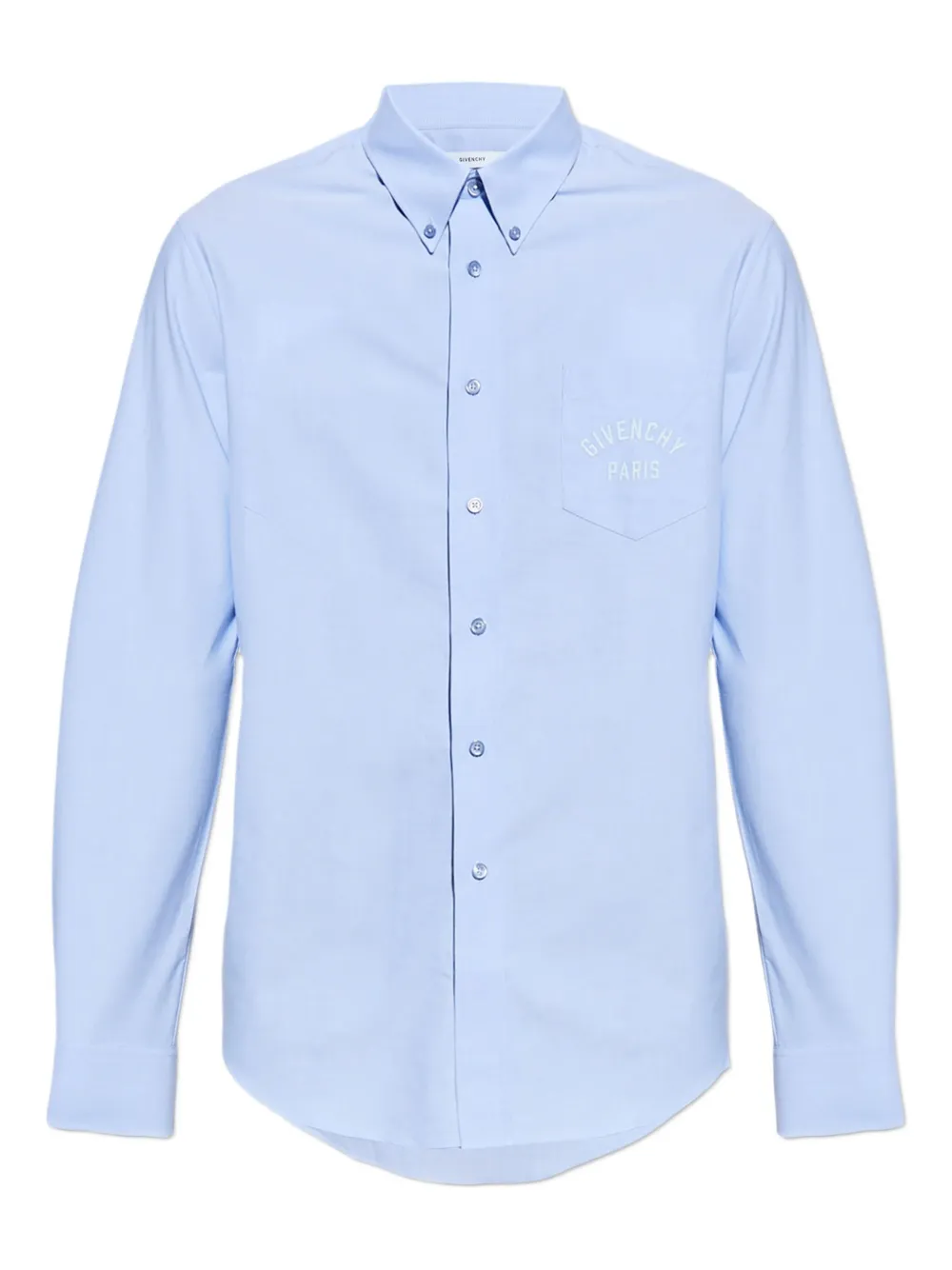 Givenchy logo-embroidered shirt Blauw