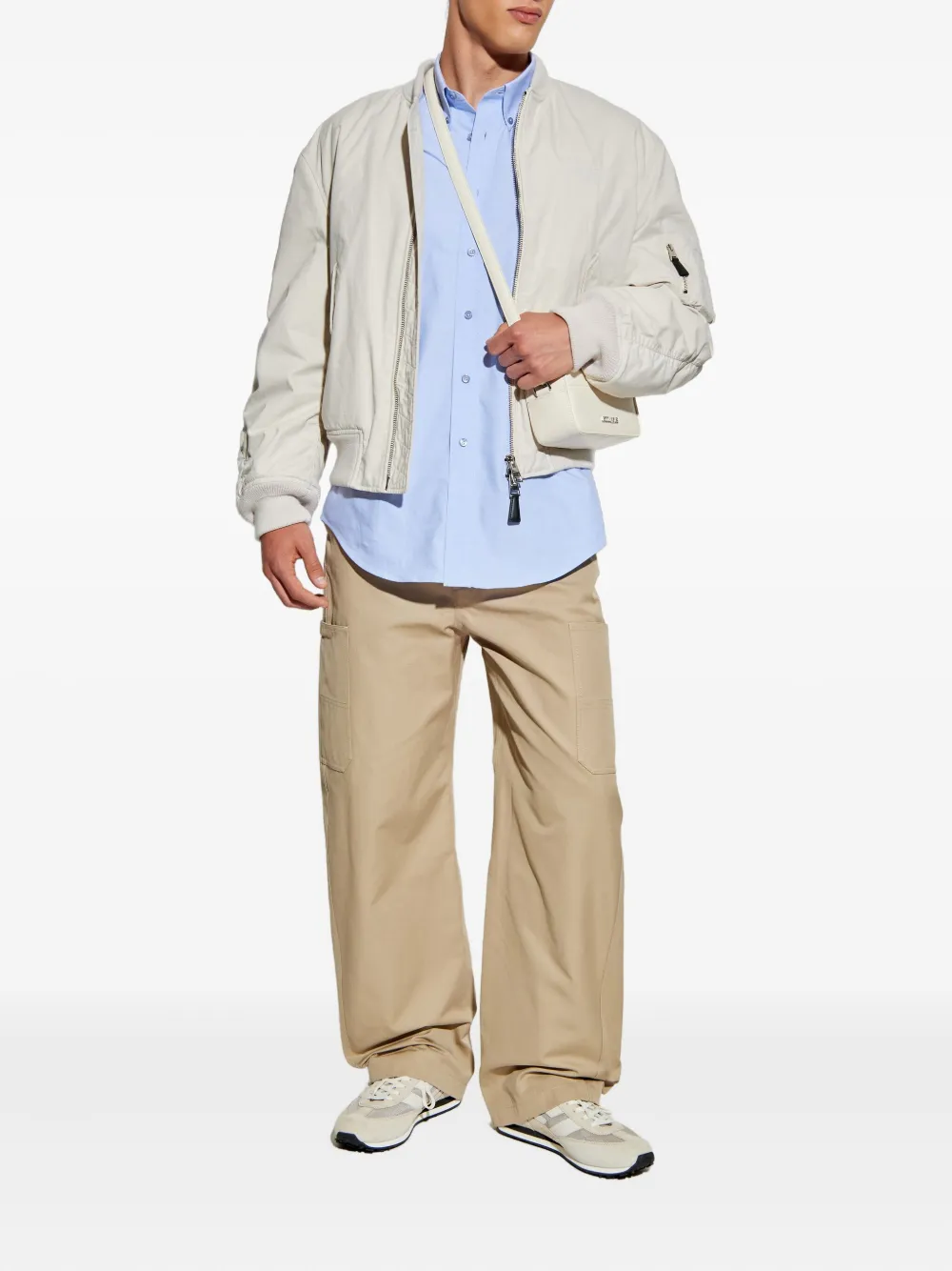 Givenchy logo-embroidered shirt Blauw