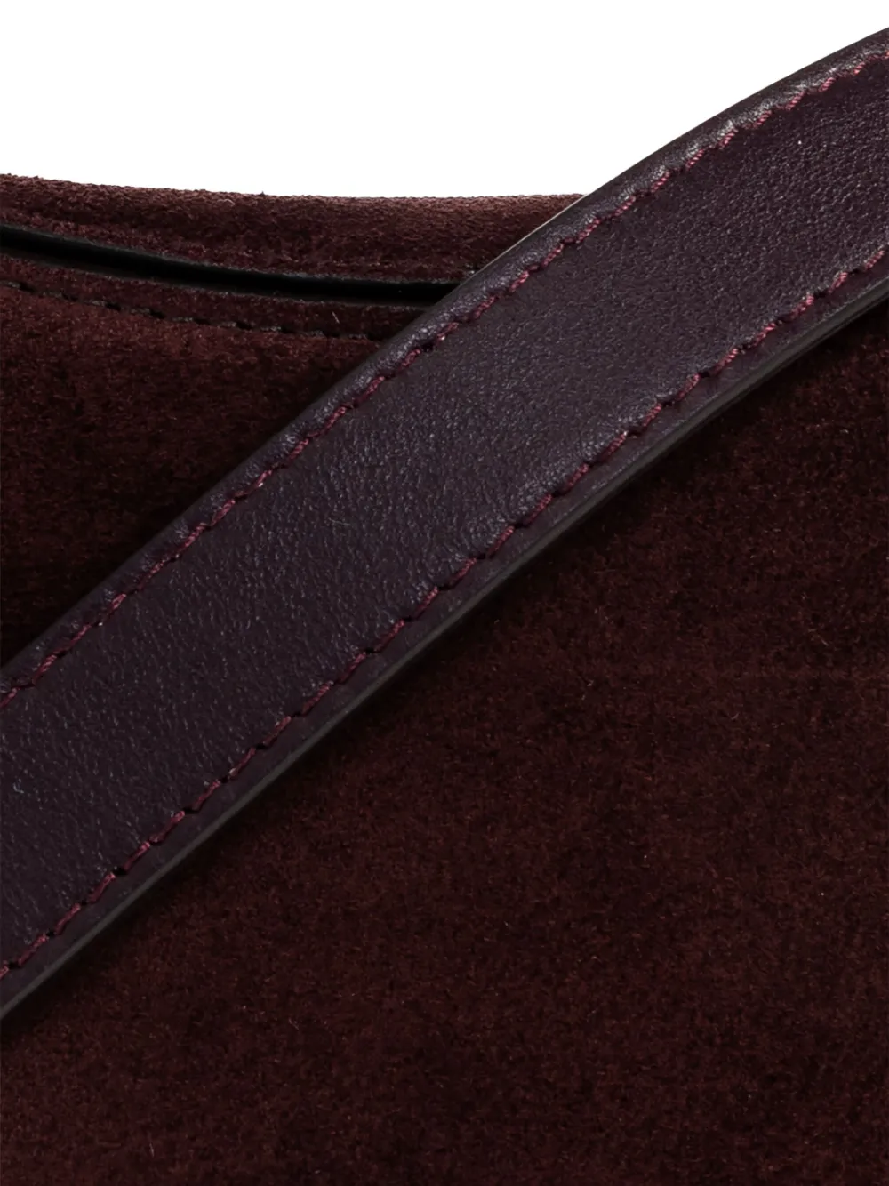 Wandler Kate suede shoulder bag Bruin