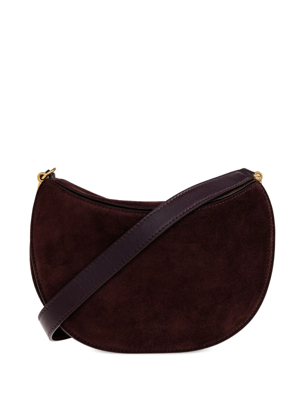 Wandler Kate suede shoulder bag Bruin