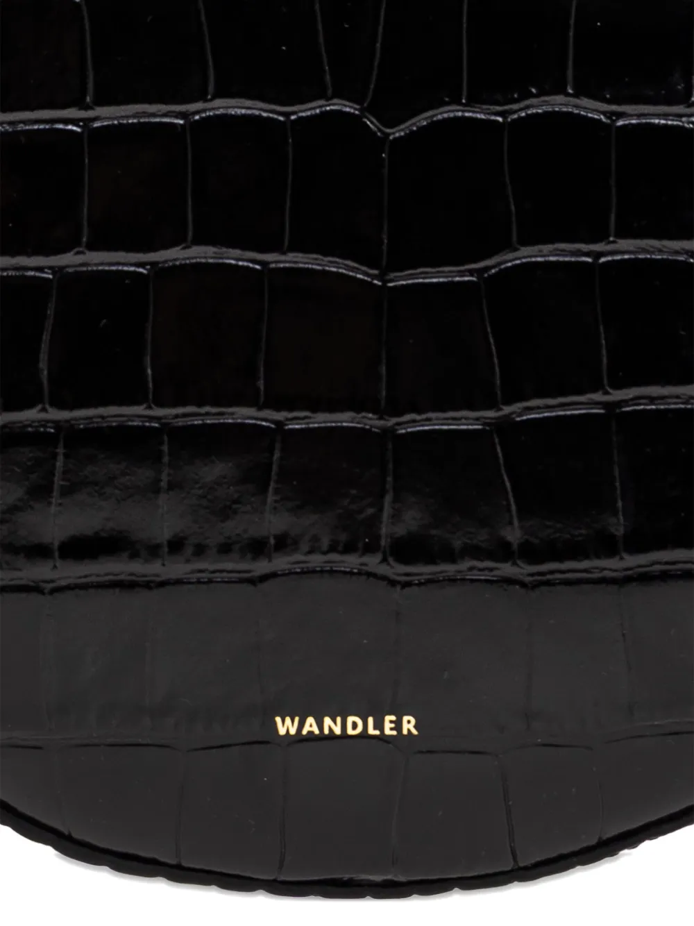 Wandler Mia crocodile-effect tote bag Zwart