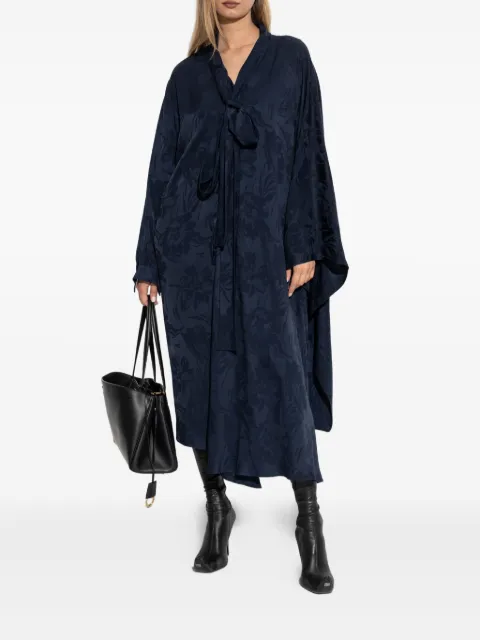 Balenciaga floral-print asymmetric dress