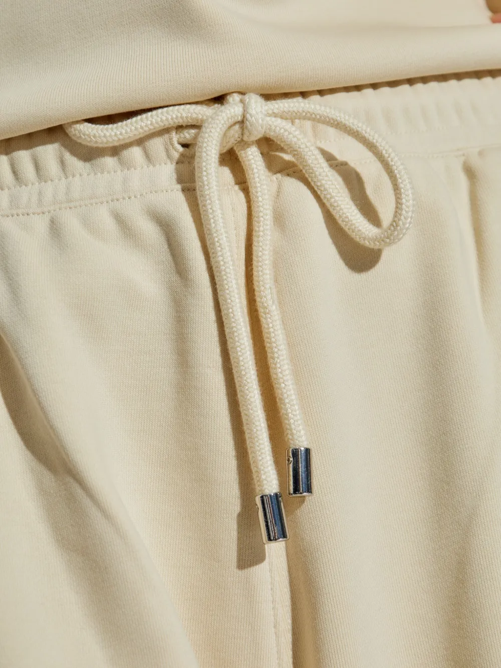 Sportmax Broek met trekkoordtaille Beige