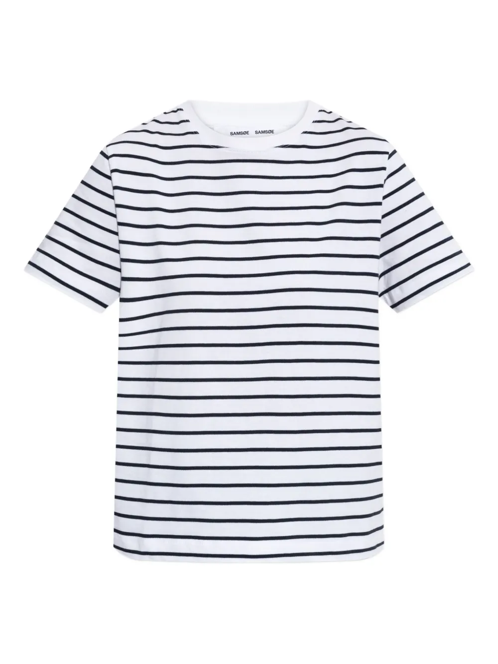 SAMSOE Camino striped T-shirt Wit
