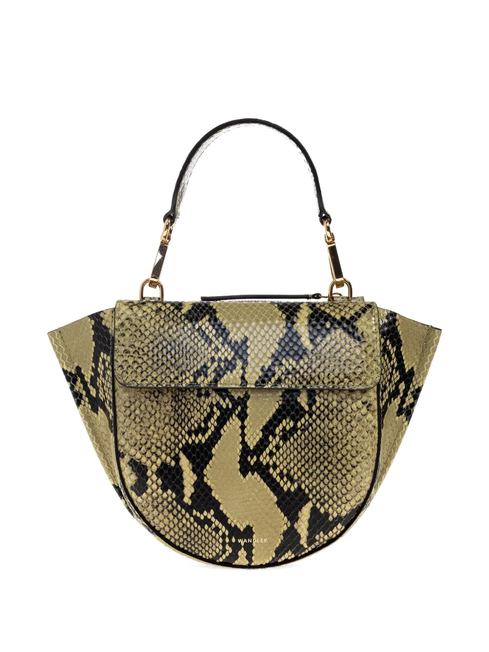 Wandler Mia snakeskin tote bag Groen