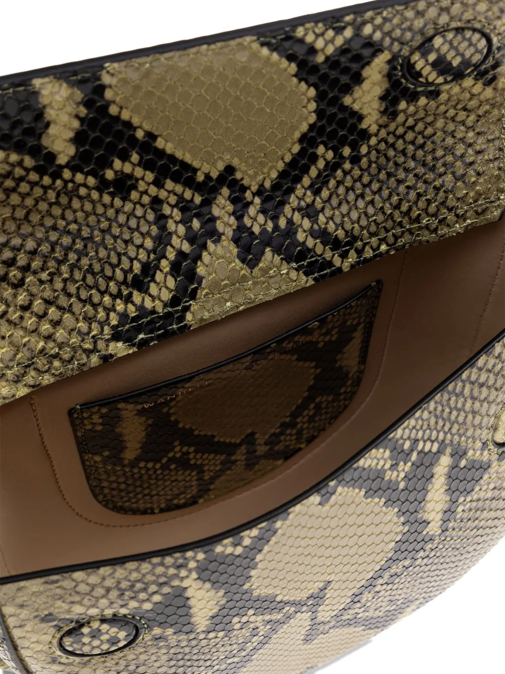 Wandler Mia snakeskin tote bag Groen