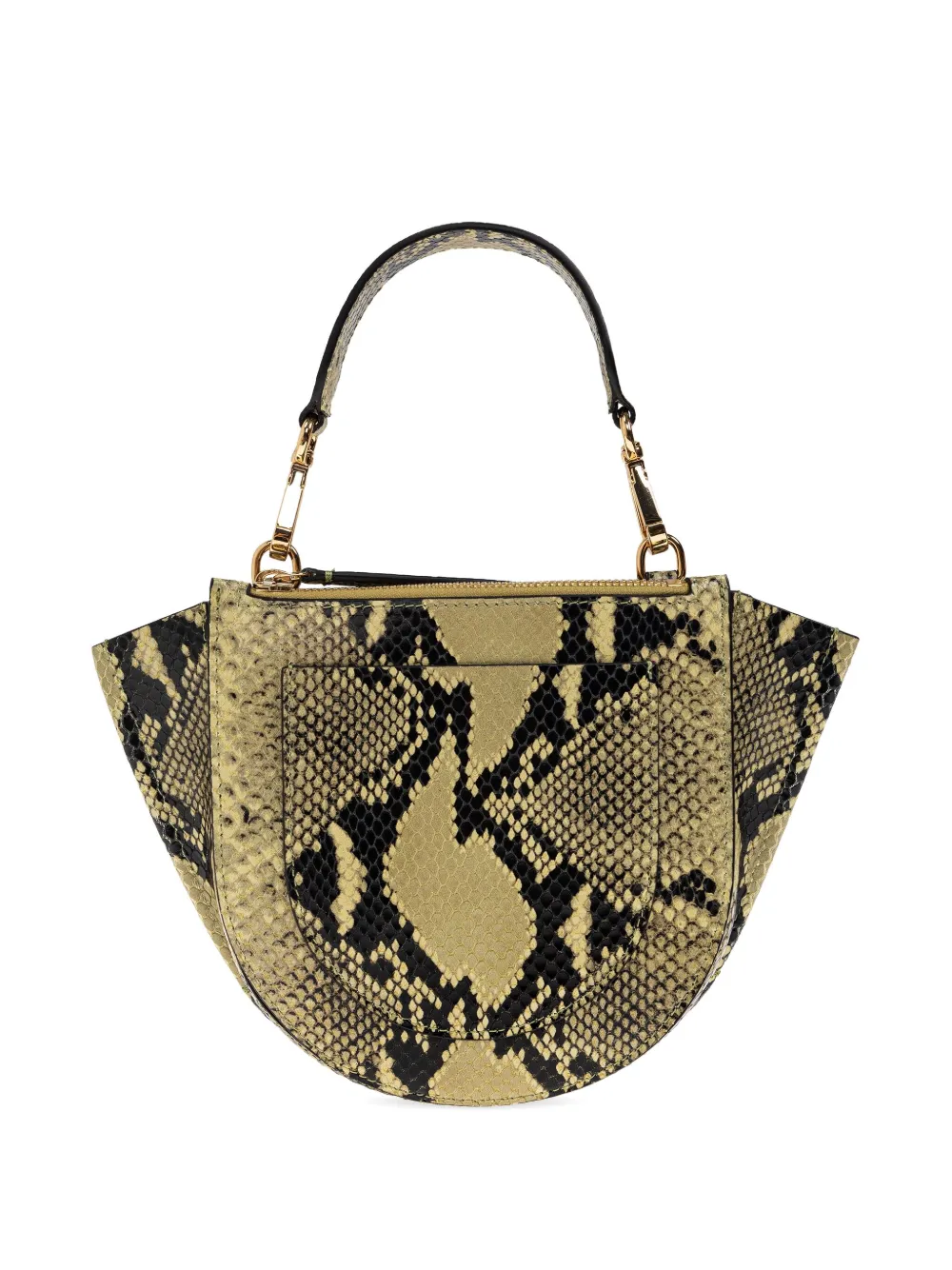 Wandler Mia snakeskin tote bag Groen