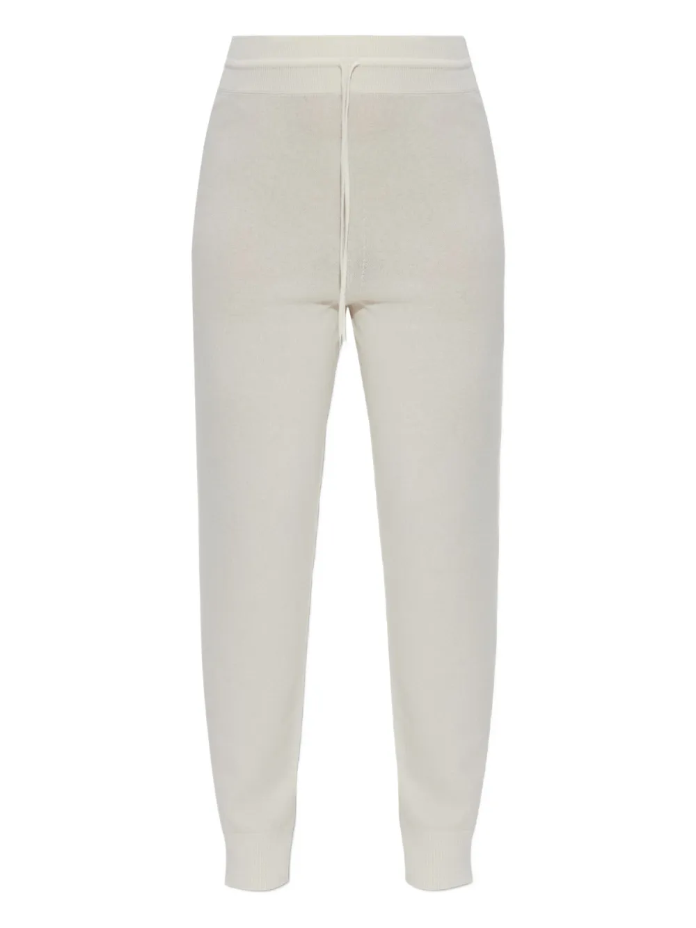 Fabiana Filippi ribbed-knit drawstring trousers Beige