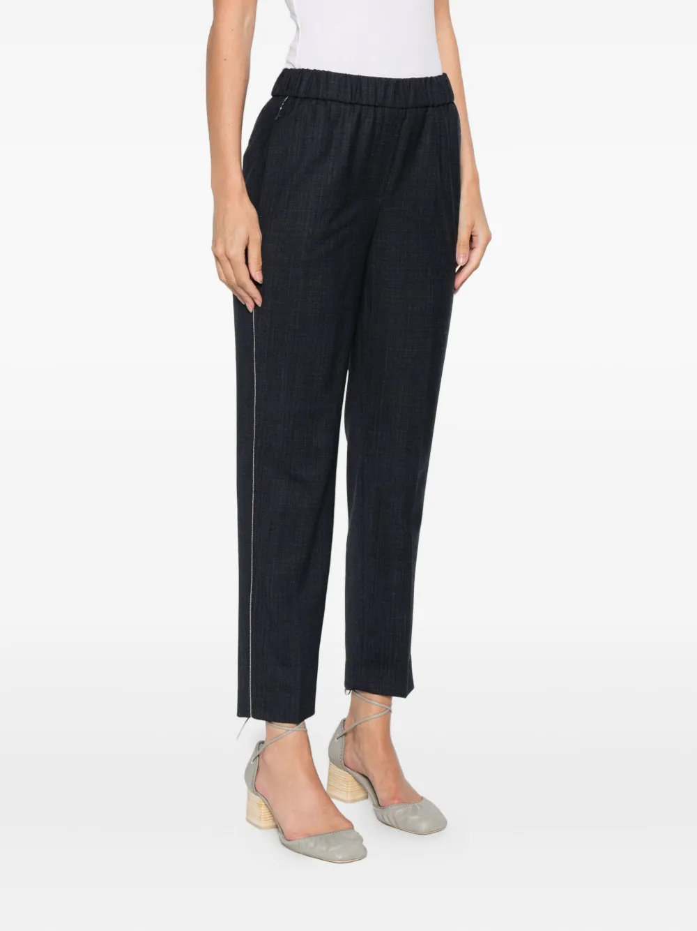 Peserico wool-blend trousers Blauw