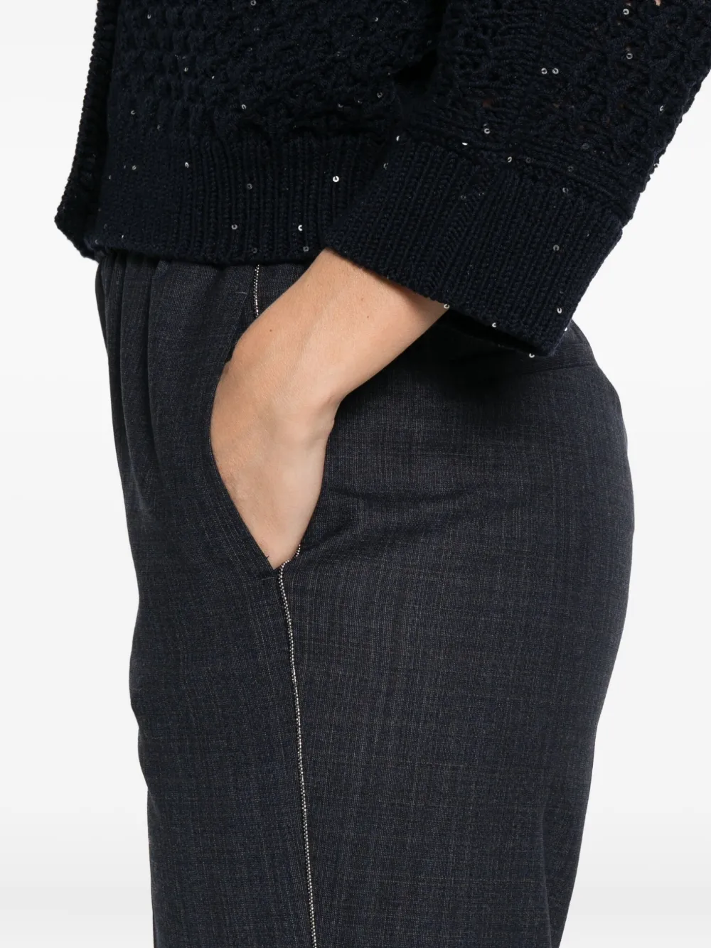 Peserico wool-blend trousers Blauw
