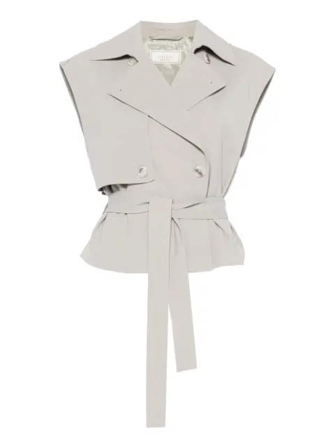 Peserico sleeveless double-breasted jacket
