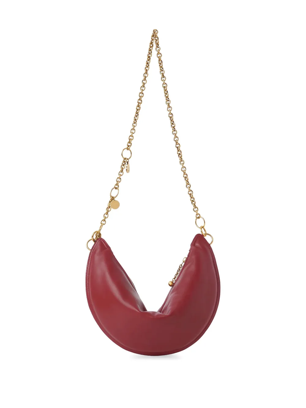 Chloé Icons halvemaanvormige tas met ketting - Rood
