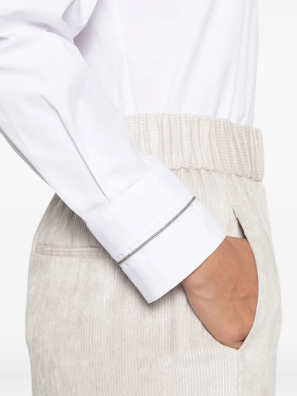 Peserico long-sleeve buttoned shirt Wit