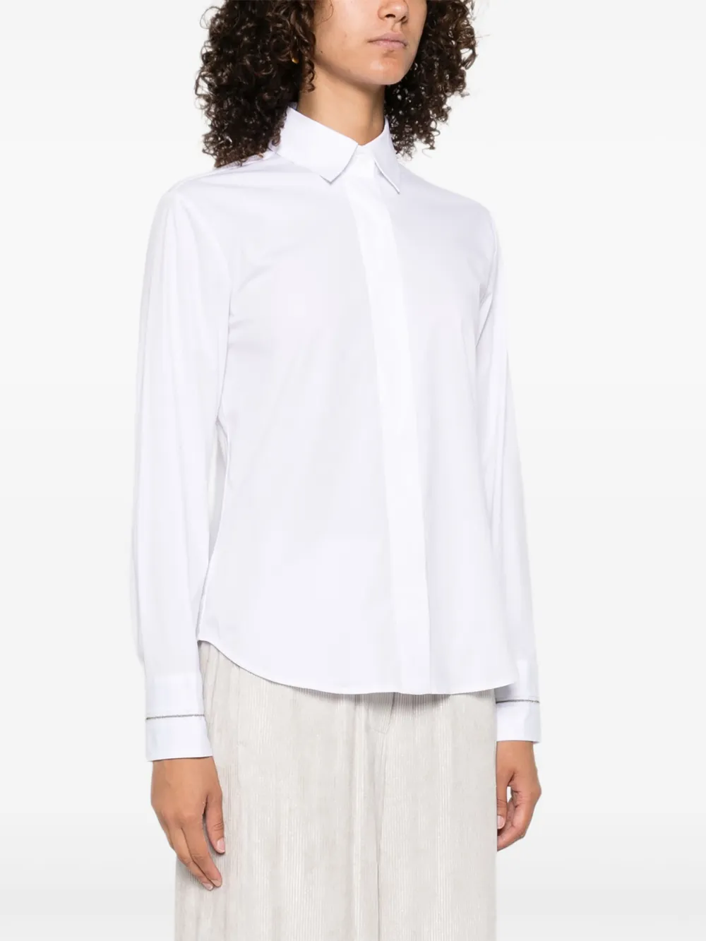 Peserico long-sleeve buttoned shirt Wit