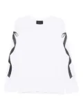 Simone Rocha ribbon-printed T-shirt - White