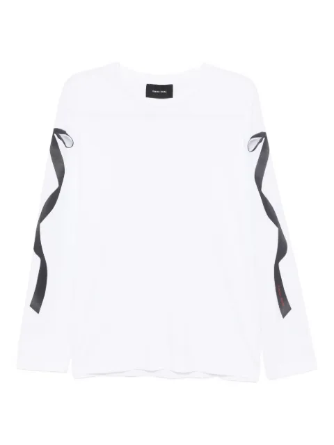 Simone Rocha playera con listón estampado