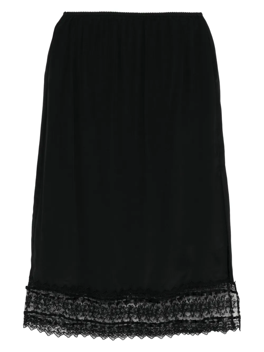 Simone Rocha Lace-hem Skirt In Black