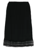 Simone Rocha lace-hem skirt - Black