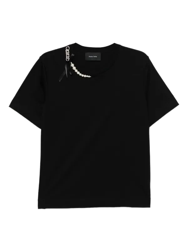 Simone Rocha コットン Tシャツ | ブラック | FARFETCH JP