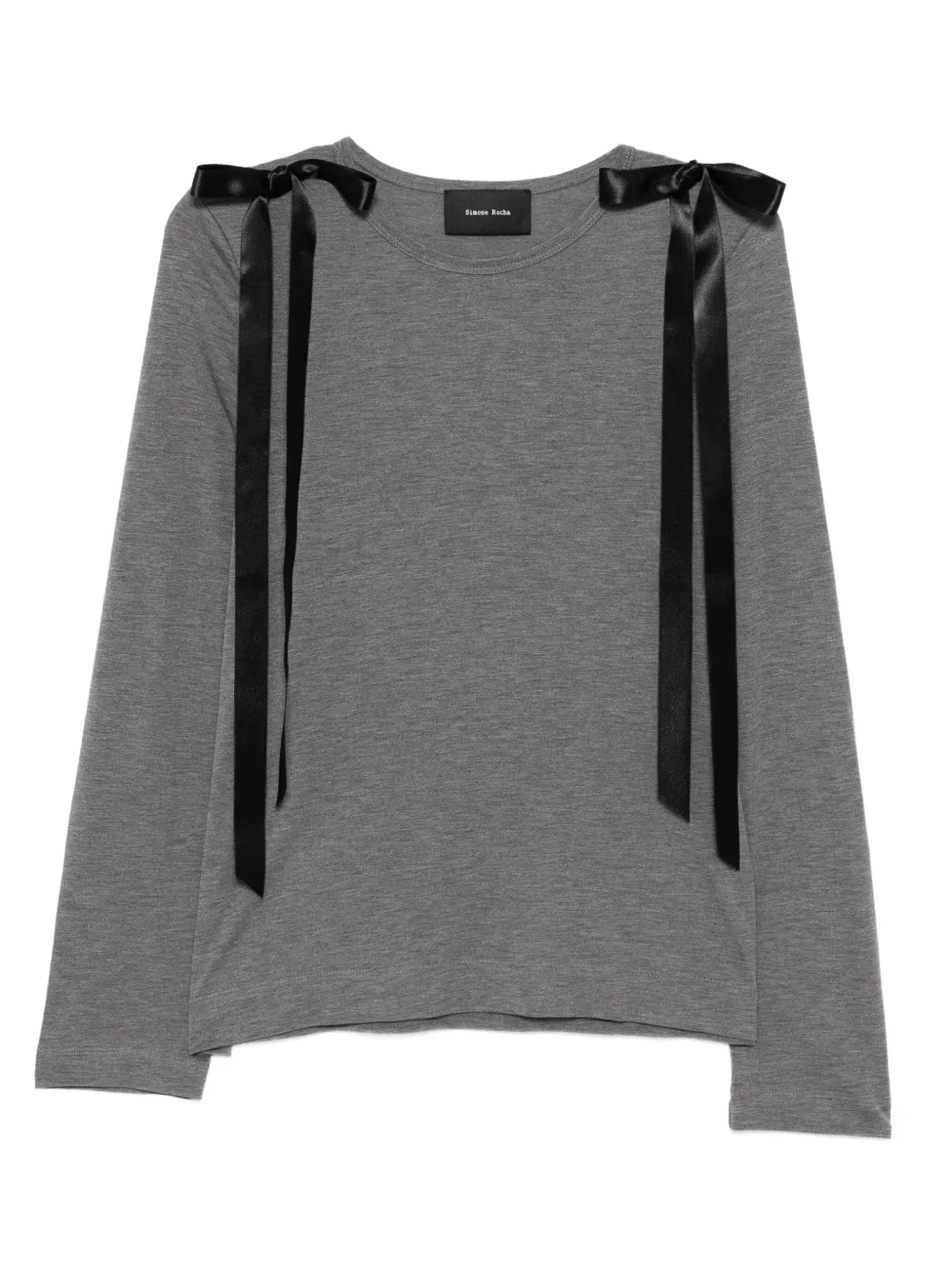 Simone Rocha T-shirt met strikdetail Grijs