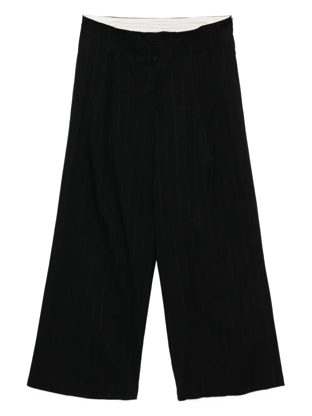 Y's Broek met wijde pijpen Zwart