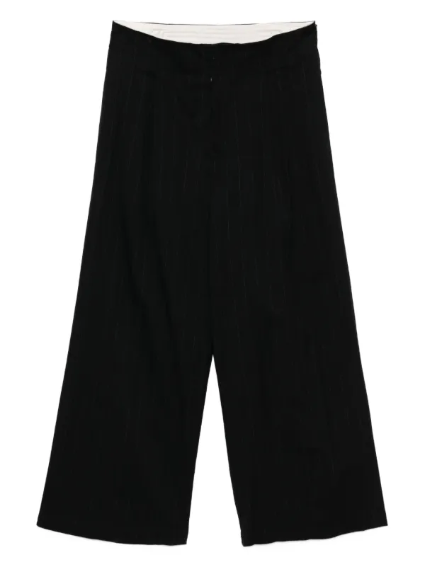 Y's ワイズ ワイド フレア パンツ ユニセックス Y's ワイドパンツ | ブラック | FARFETCH JP