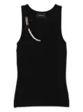 Simone Rocha pearl-and-chain tank top - Black