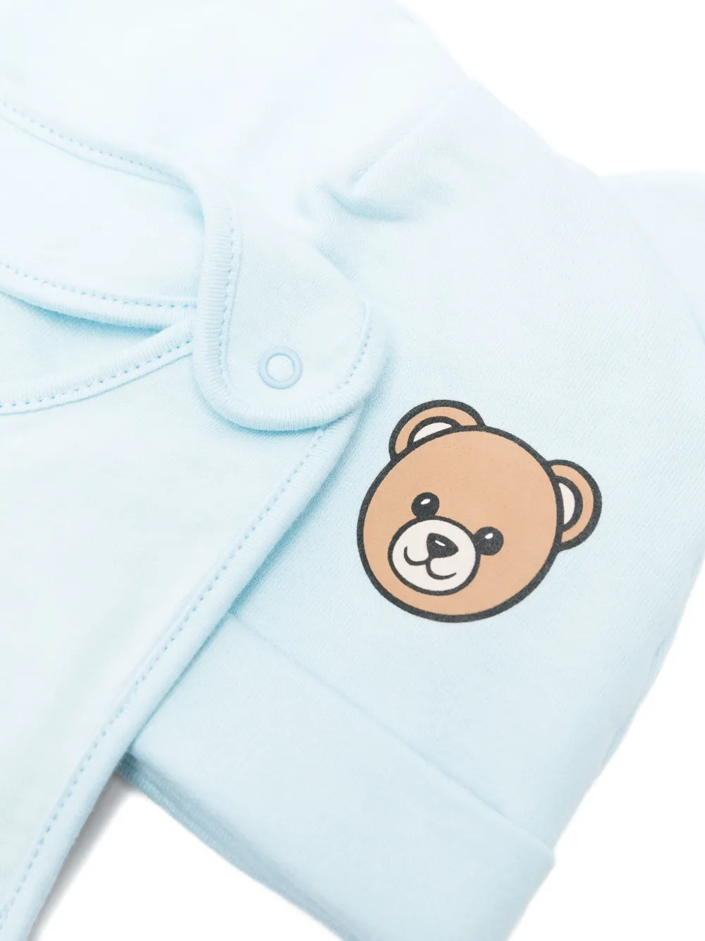 Moschino Kids Muts set met teddybeerprint Blauw