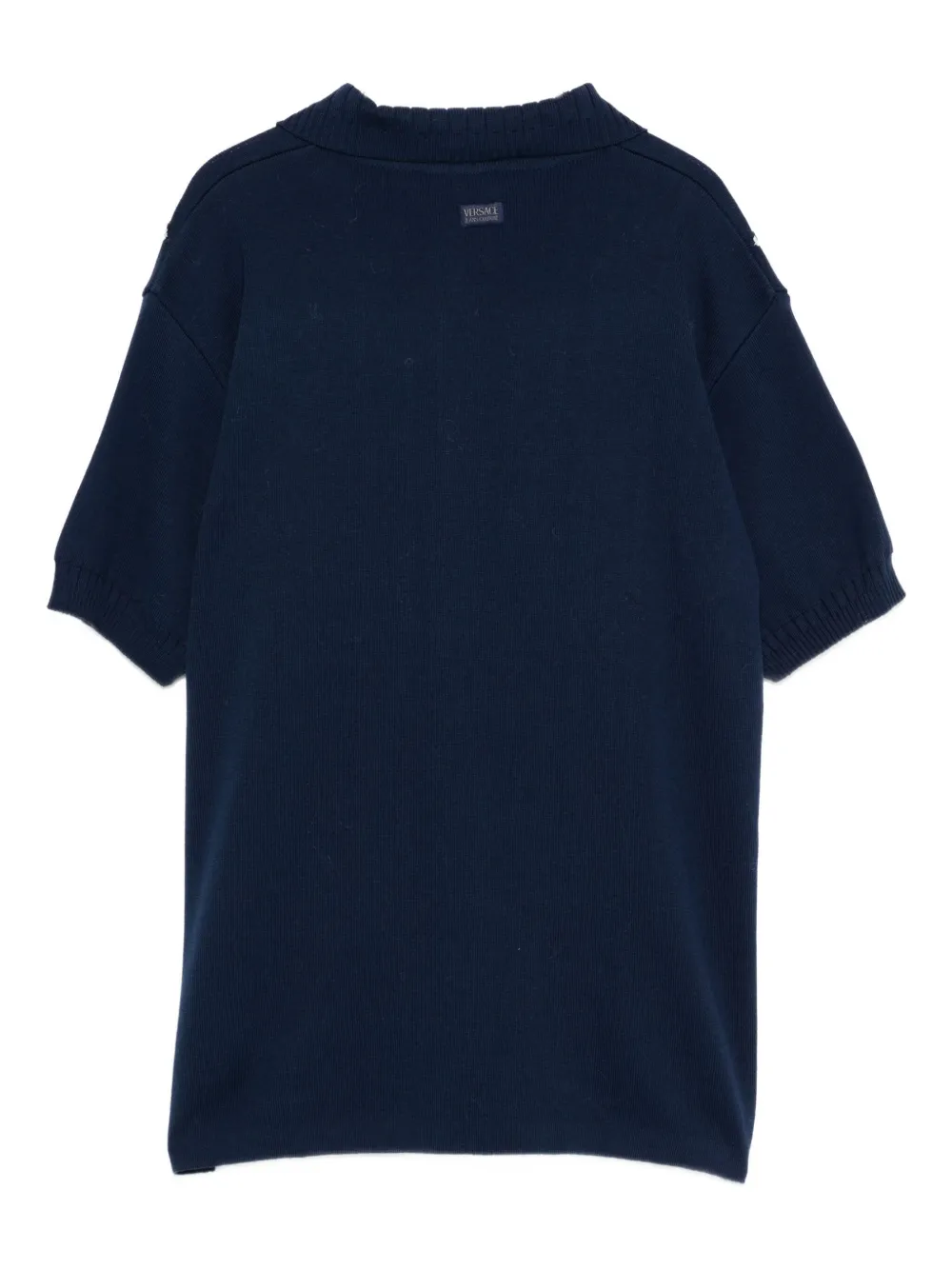 Versace Pre-Owned 1990s stripe-detail polo shirt | Image 2