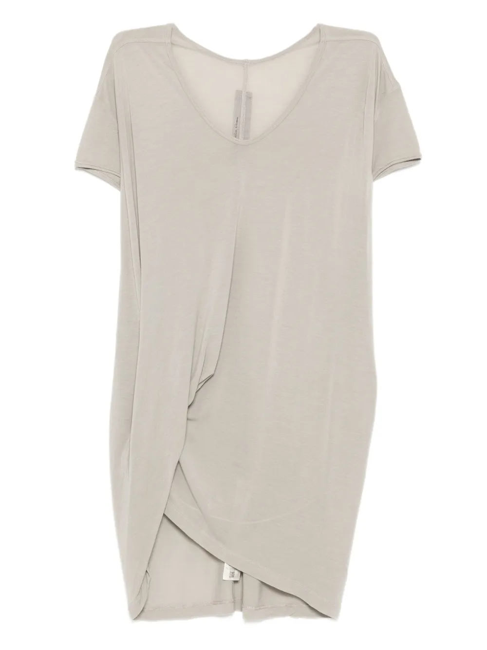 Rick Owens Asymmetric-edge T-shirt In Gray
