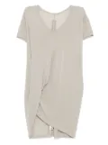 Rick Owens asymmetric-edge T-shirt - Grey