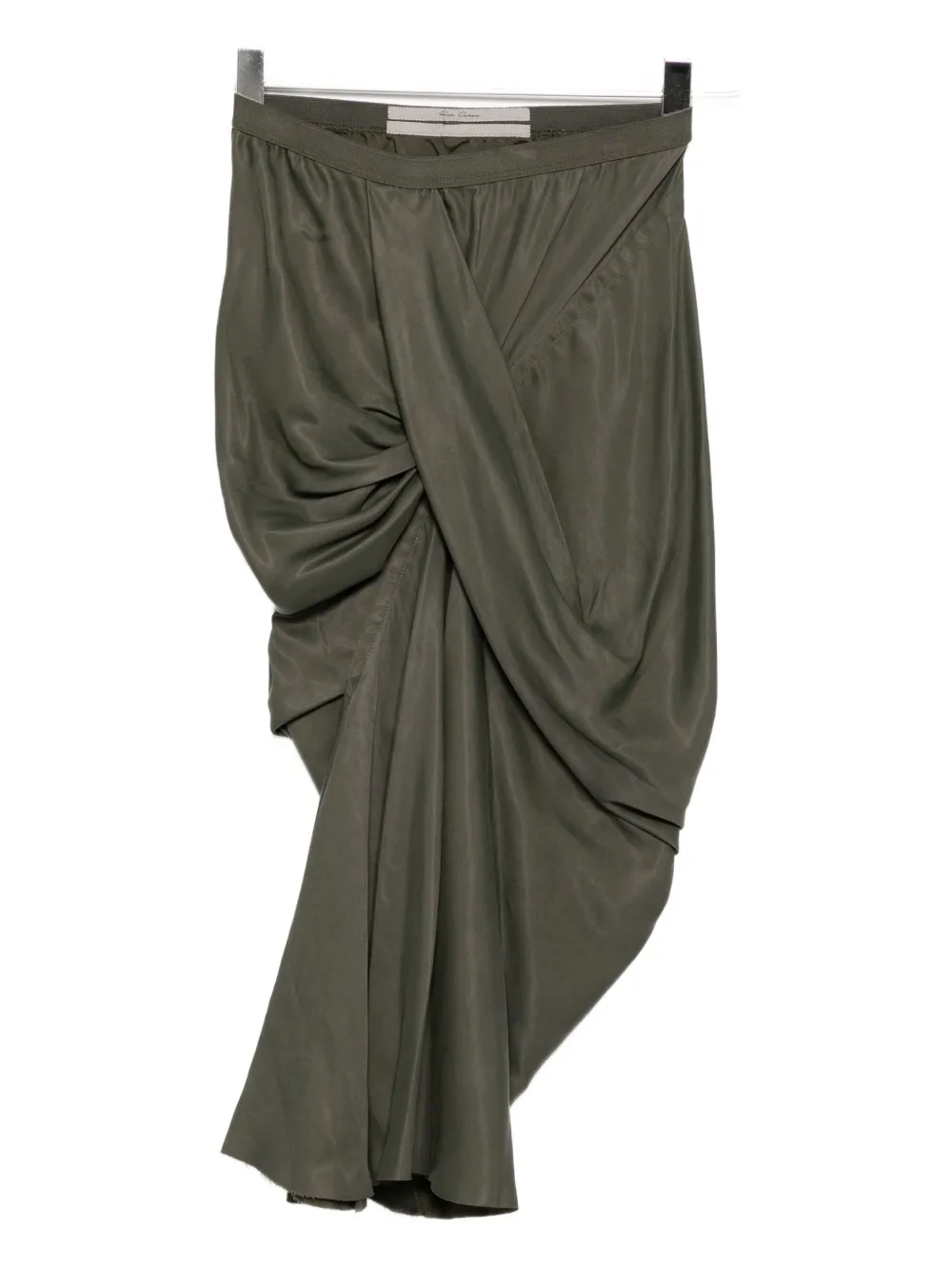 Rick Owens Gonna in cupro - Verde