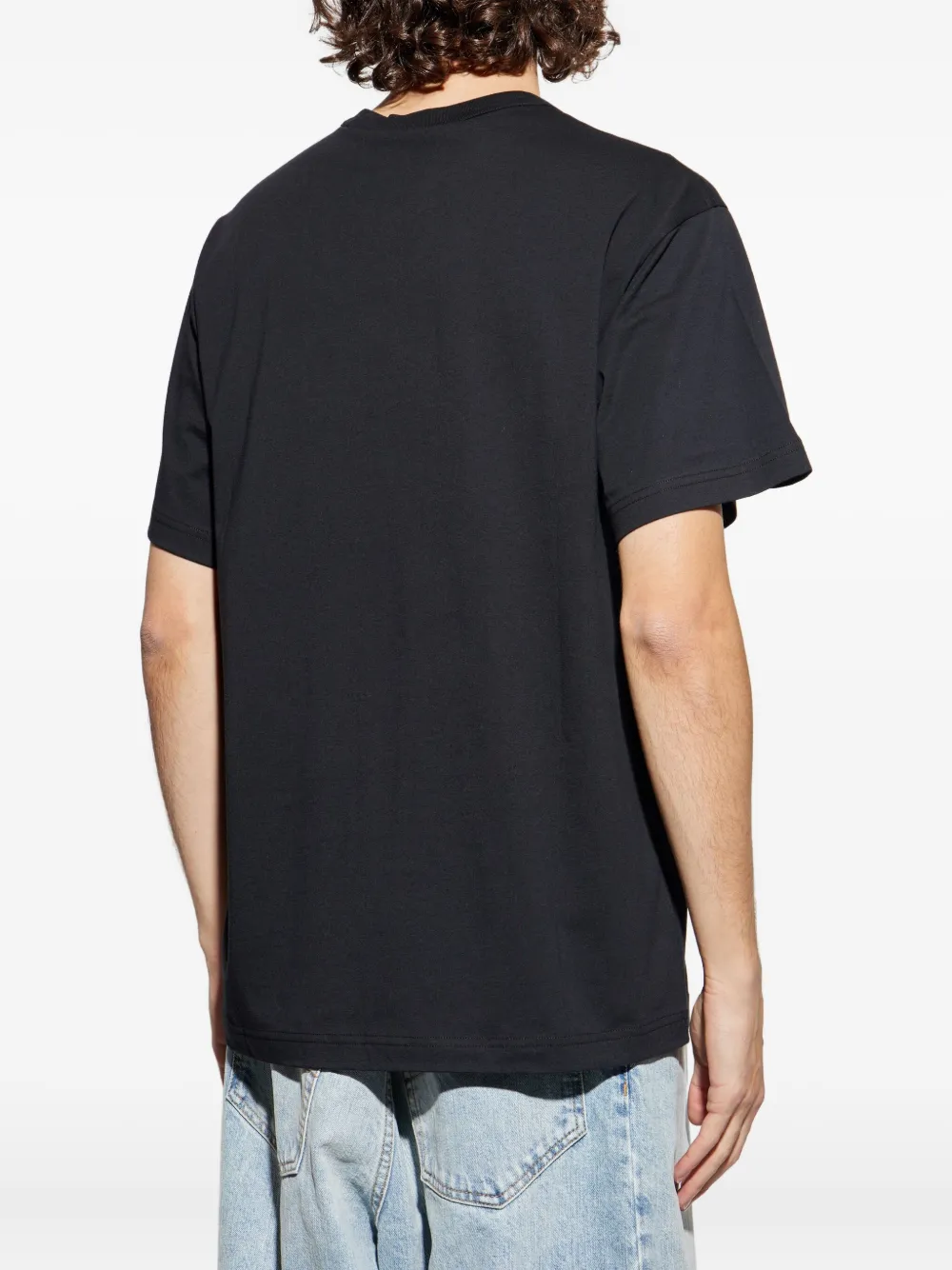 Versace Jeans Couture T-shirt met logoprint Zwart
