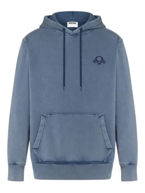 Moschino logo-embroidered hoodie